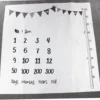 Newborn Baby Milestone Blankets Monthly Photography Blanket Infant Baby Milestone Blanket Photo Photography 5