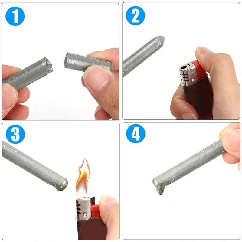 Aluminum welding rods Universal Powder Cored Welding Aluminum Rod Low Temperature Easy Melt Aluminum Soldering Welding Rods No Need Solder Weld Tools