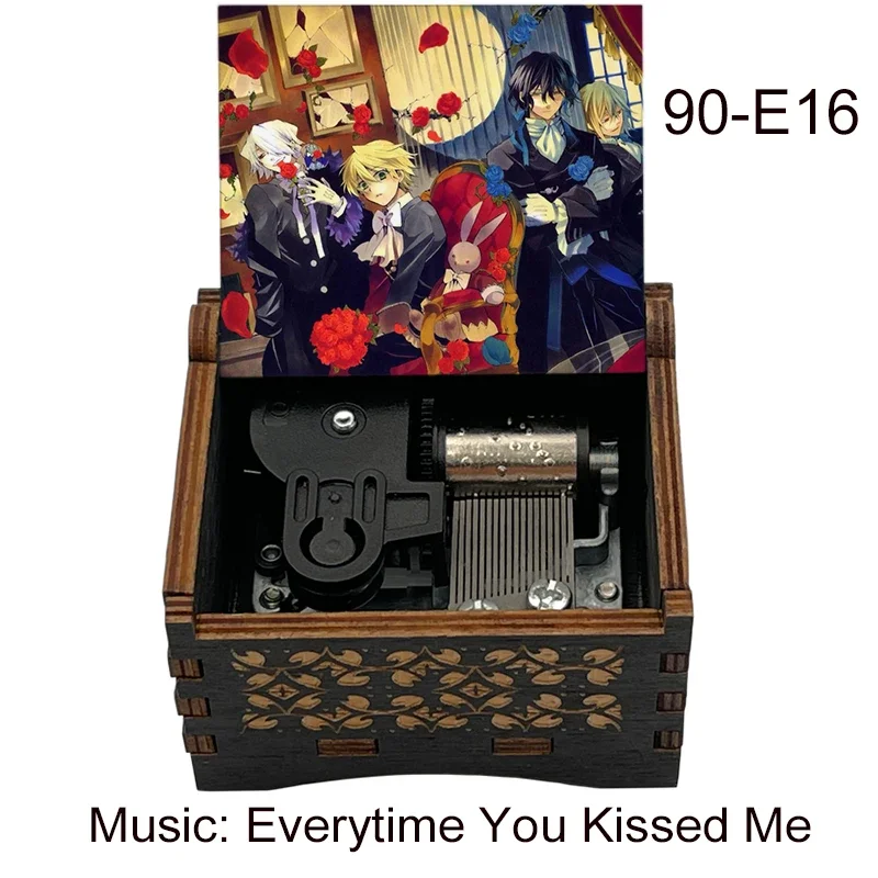 Wooden Lacie Melody Every Time You Kissed Me wind up Music Box girlfriend girls kid toy Christmas Birthday new year Gift music box carousel music box