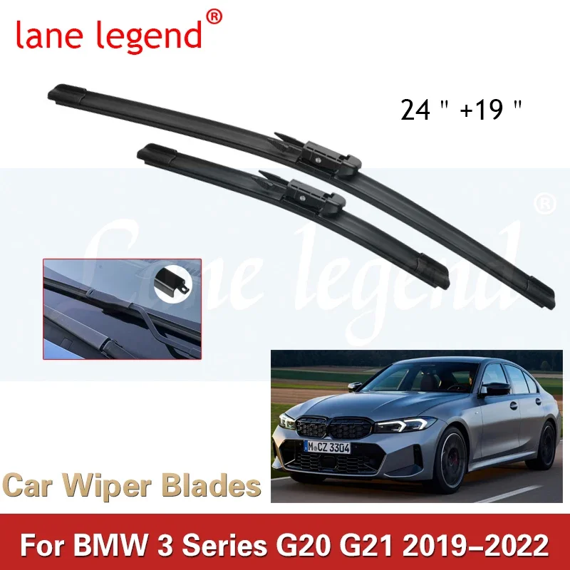 ForBMW3SeriesG20G212019202020212022FrontWiperBladesWindow