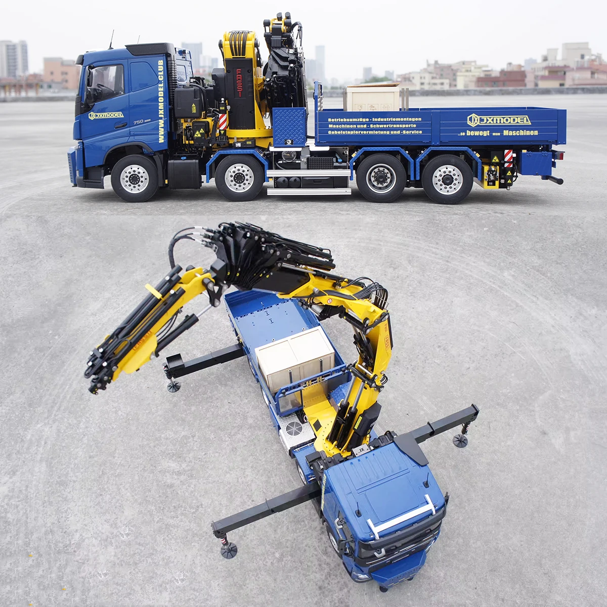 F1650 Crane 1/14 8x8 RC Hydraulic Crane Truck Metal RTR Model PL18