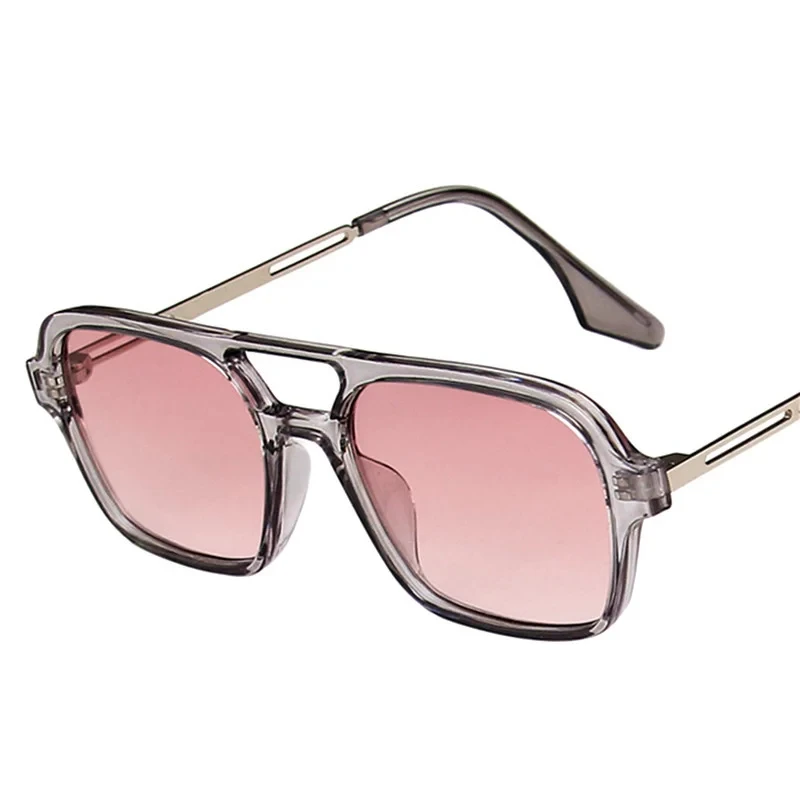 Retro Brand Small Rectangle Sunglasses Women Blue Shades 90s Vintage Double Beam Square Sun Glasses Men UV400 Gafas vintage sunglasses photochromic sunglasses driving glasses women sunglasses retro round sunglasses