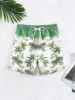 Men's 3d Coconut Tree Printed Swimsuit Swimming Shorts Summer Soft And Breathable Polyester Beach Shorts Surfing Shorts 3