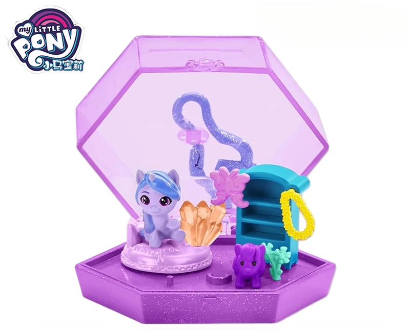 Genuine Cio My Little Pony Movie Mini Box Personaggi Carini Hitch Pipp Izzy Play House Girls Toys Portachiavi Regali Per Bambini