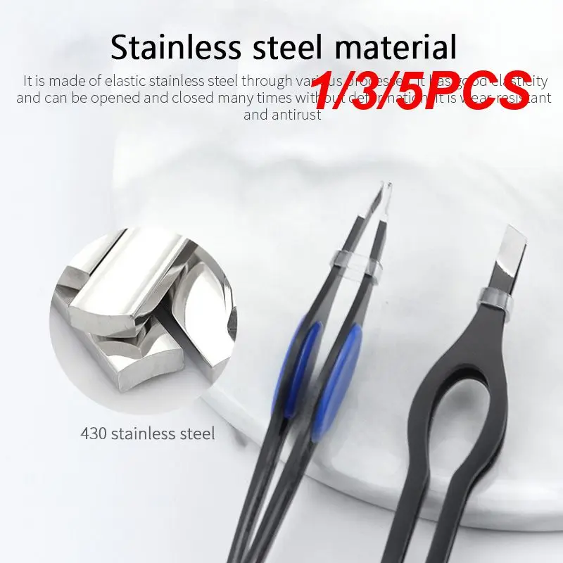 

1/3/5PCS Professional Stainless Steel Eyebrow Tweezer Hair Beauty Fine Hairs Puller Slanted Eye Brow Clips Removal Makeup Tool
