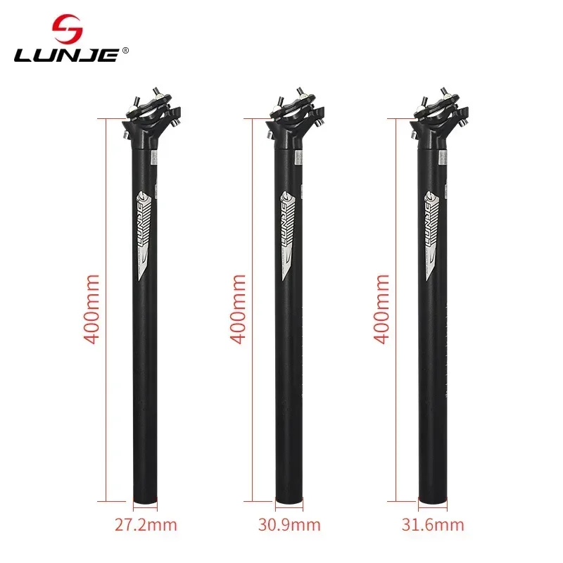 Mountain Road Bicycle Seatpost Ultralight Aluminum Alloy MTB Bike Seat Post Seat Tube 27.2/30.9/31.6mm*400mm Cycling Parts bike seat post