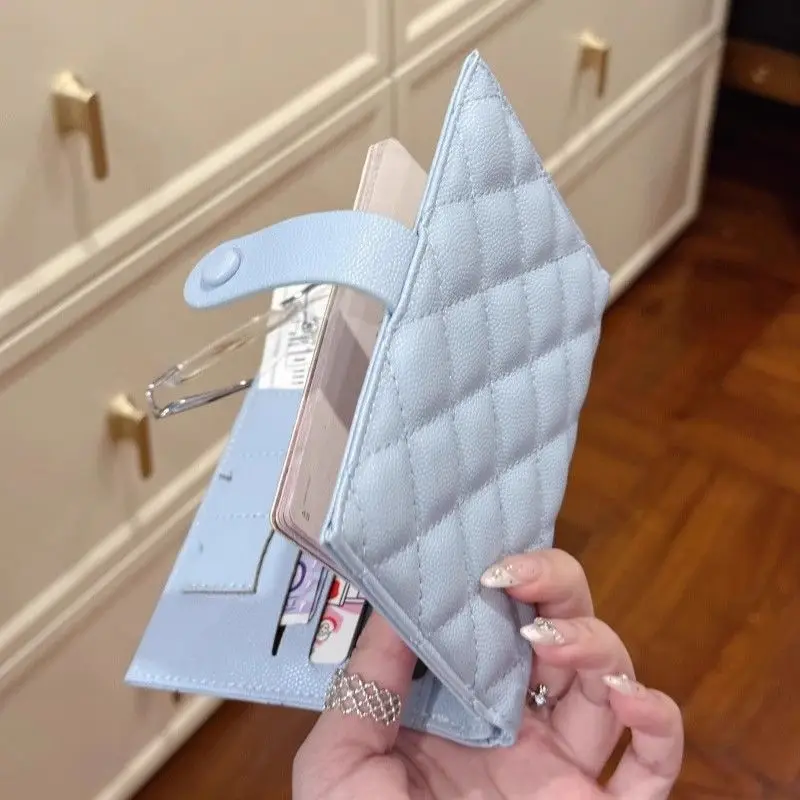 Leather Passport Holder Covers Case Multi-functional Travel Credit Card Wallet Cute Passport Book for Women Hasp Passport Cover - 2