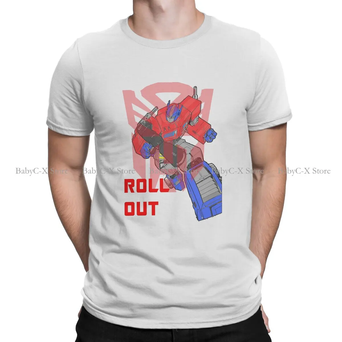 

Trans Formers Car Robot Polyester TShirt for Men Roll Out Soft Leisure Tee T Shirt Novelty Trendy