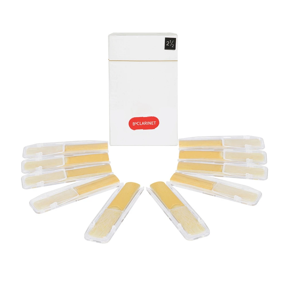 10 Pezzi Di Canne Per Sassofono Sassofono Forza 2.5 Sax Strumento Canne Per Sassofono A Lamella, Clarinetto