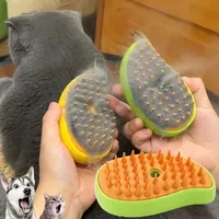 Cat Dog Steamy Brush Steam Brush Electric Sprayer for Massage Pet Grooming Tool Shedding 3 in 1 Electric Sprays Massage Combs 2