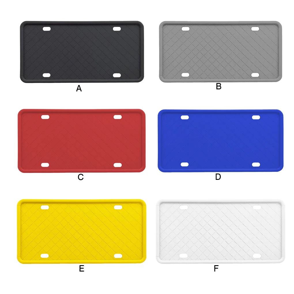 Licence Plate Cover Silicone Car Tag Frame Protector Licence Decoration