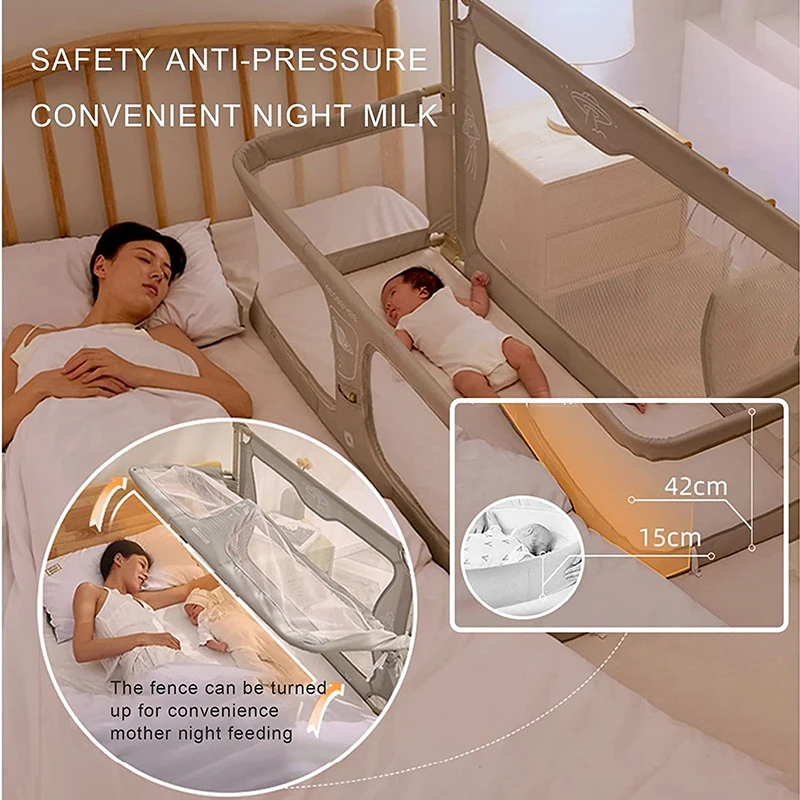 MultifunctionalBabyBedGuardrailSafetyProtectorBarrierForKids