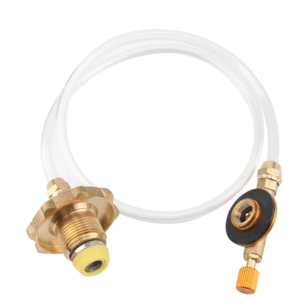 Outdoor Gas Stove Camping Stove Propane Refill Adapter Burner LPG Flat