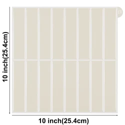 Peel and Stick 3D Waterproof Wall Tiles - Interior Decoration Panels, 10 - Sheet Set - 10 Pieces (T80564)