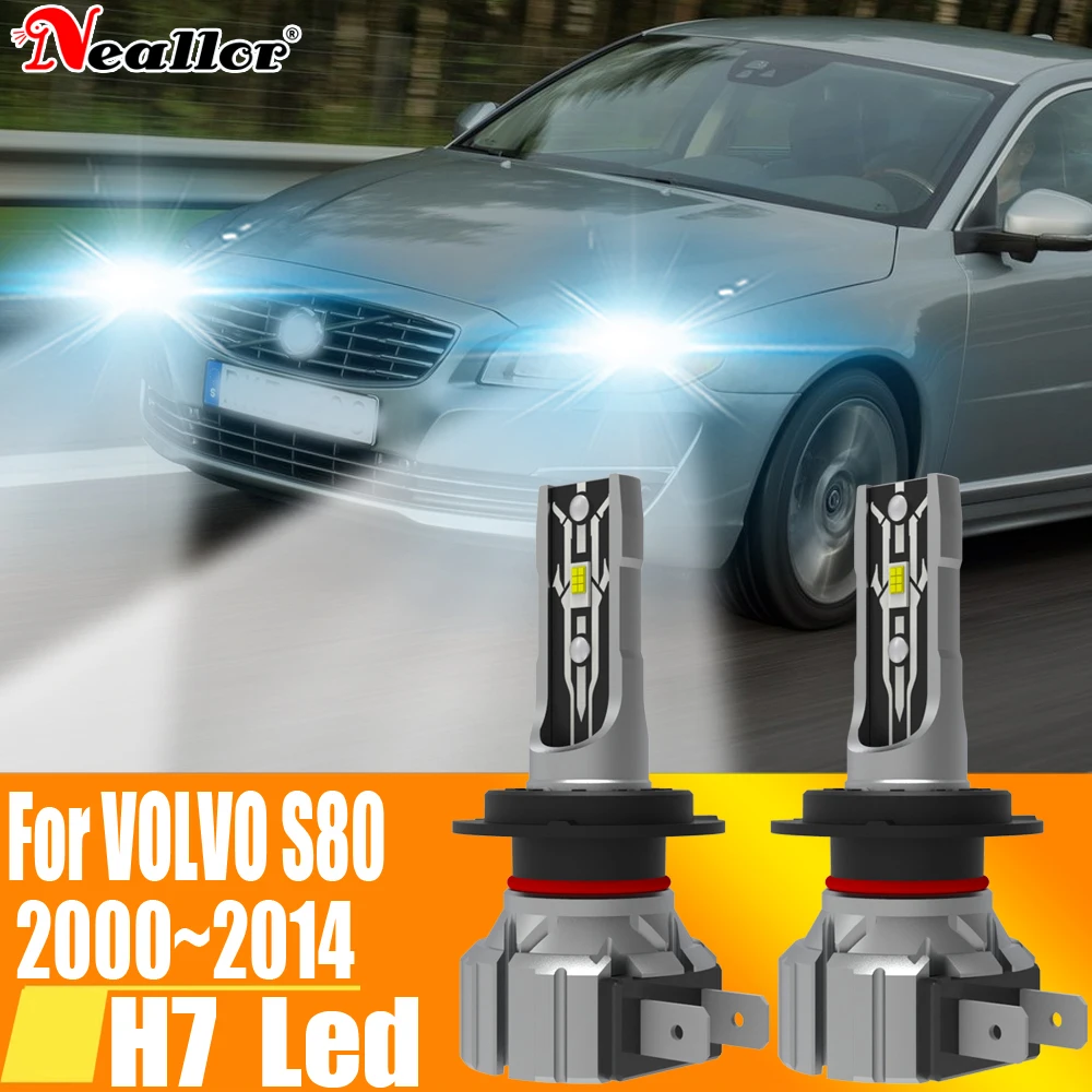 

2 шт., Автомобильные светодиодные лампы H7 12 В 55 Вт для Volvo S80 2000 ~ 2014