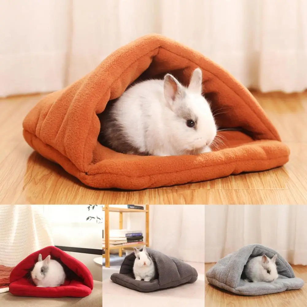 Soft Hamster House Breathable Fleece Guinea Pigs Cushion House  Cage Accessories Small Animal Bed for Squirrel images - 6