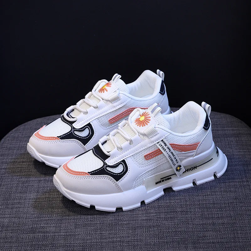 Women Casual Shoes Fashion Breathable Walking Mesh Flat Shoes Sneakers Women 2023 Gym Vulcanized Shoes White Female Footwear
