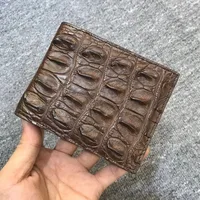 2024 New Fashion Business Men's Alligator Wallets Crocodile Genuine Leather Short Wallet Boy Brand Luxury Card Holder Purse 1