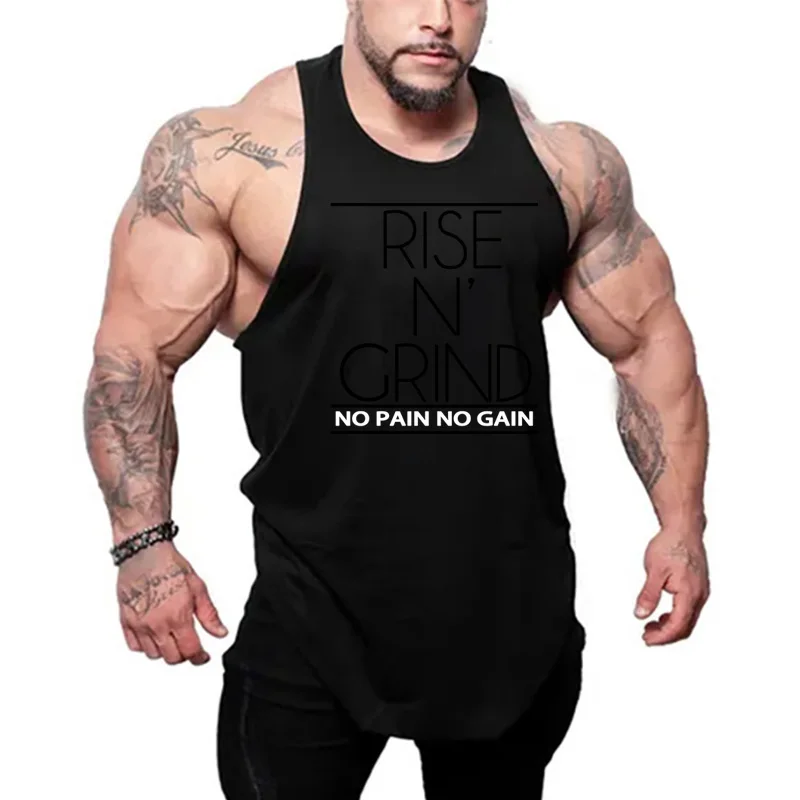 

Summer Moisture Wicking Sleeveless Breathable Cotton Cool Feeling T-Shirt Men Outdoor Casual Gym Fitness Muscle Loose Tank Tops