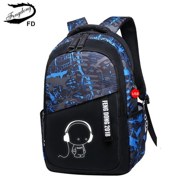 Schoolbag Male Junior High School Students High School Large