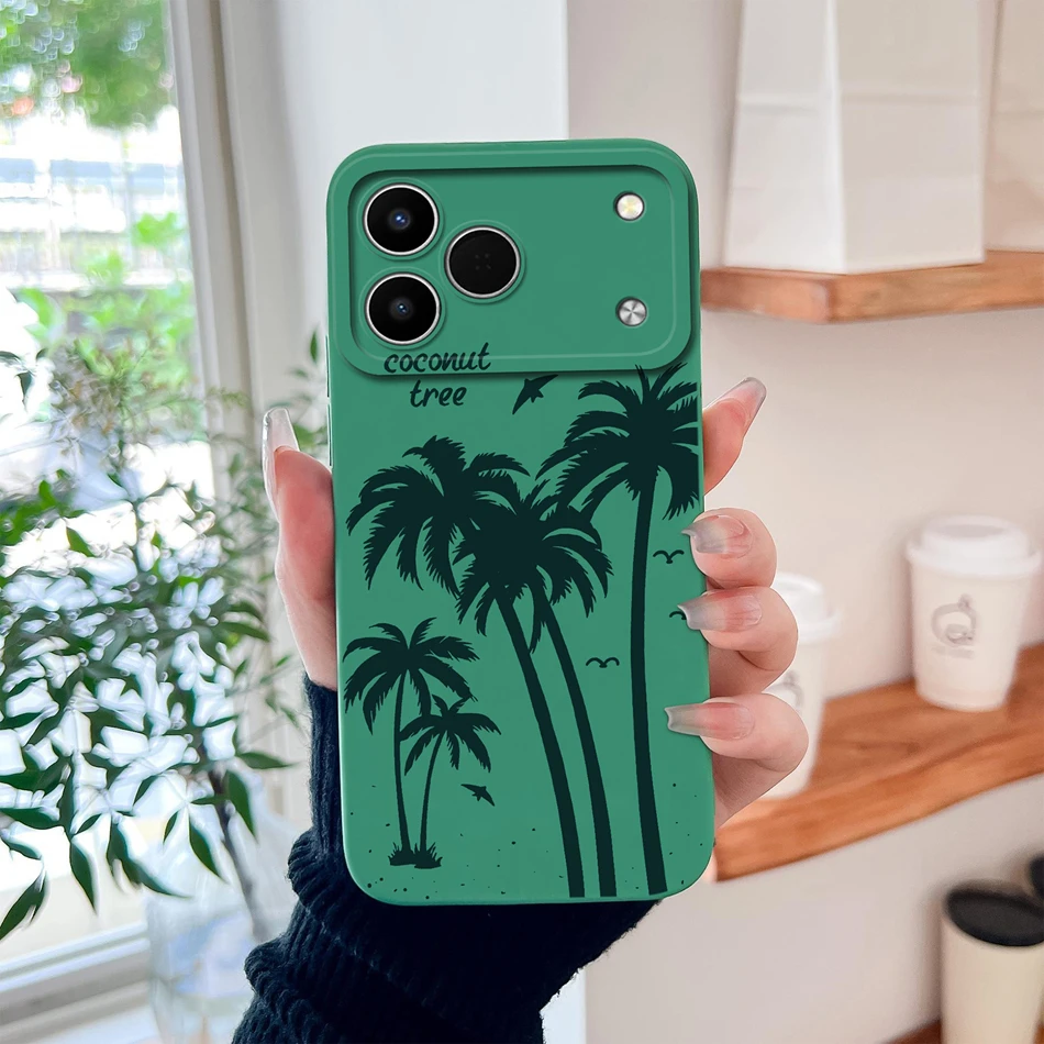 Funny Cartoon Animals Lens Protection Soft Liquid Silicone Back Cover Case