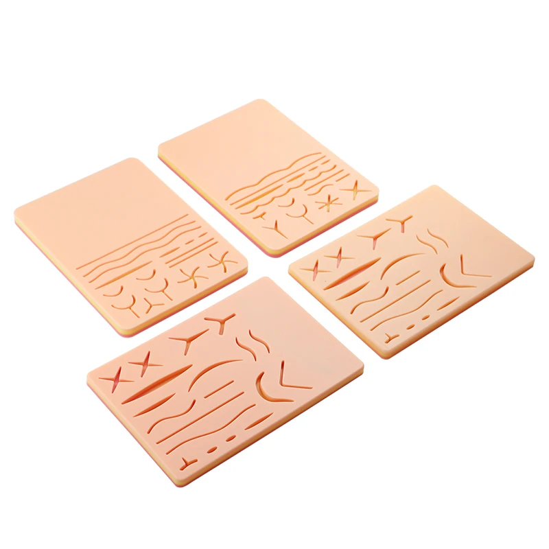 1pcs Silicone Skin Pad Suture Training Kit Wound Skin Suture Training Model Pad