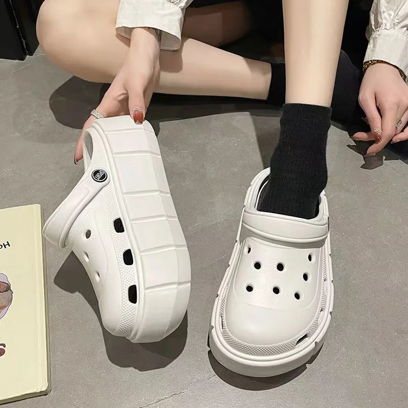 2024 Platform Sandals Summer Women Slippers 6cm Wedges Sandals Outdoor Clogs Thick Street Beach Slide Flip Flops Garden Shoes 5