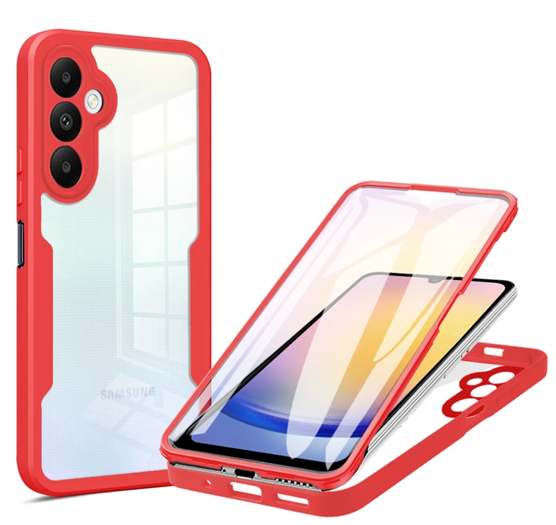 360 Full Screen Protector Hard PC Cover - Clear Shockproof Case