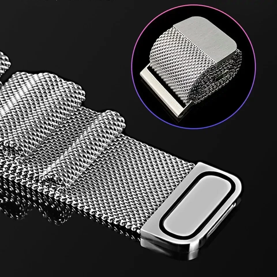 Magnetic Milanese Loop Metal Bracelet Strap (22mm/20mm)