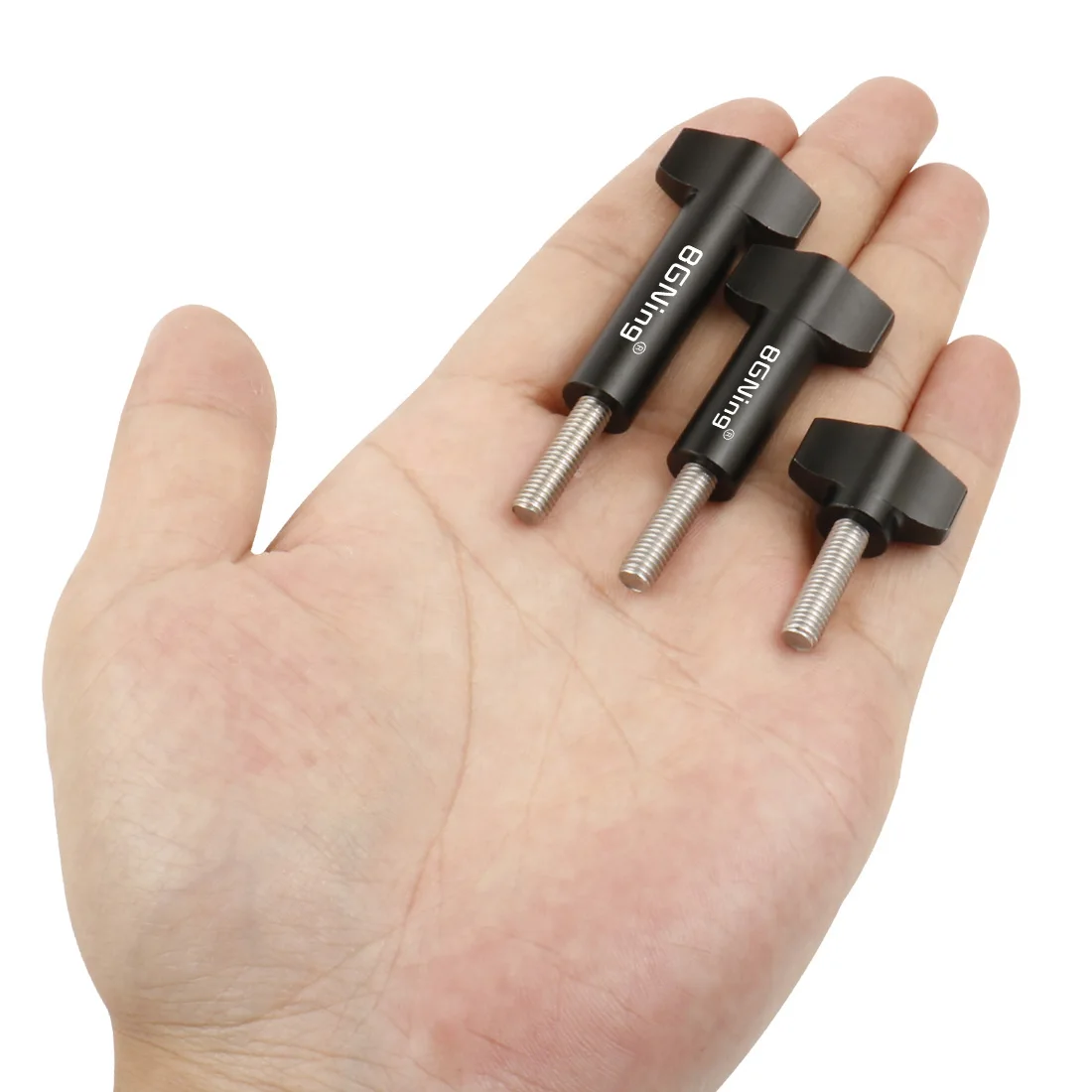 M5 Thread Bolt Stainless Steel Aluminium Alloy T Hand Tighten Screw Clamping Kno