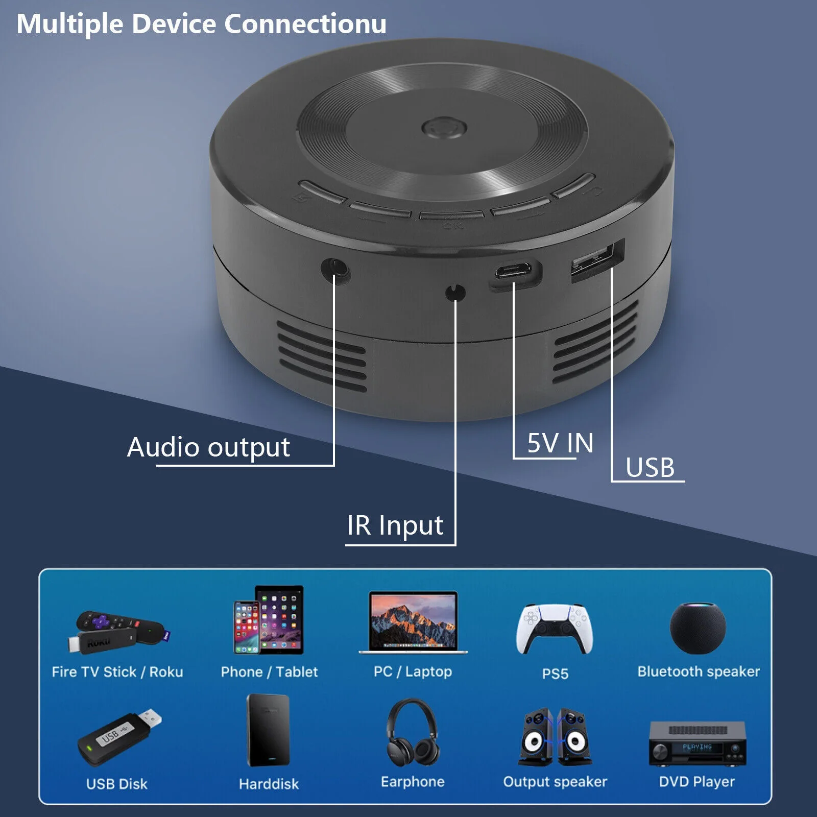 YT200 LED Mobile Video Mini Projector Home Theater Media Player Kids Gift Cinema Wired Same Screen Projector Home Theater Projec