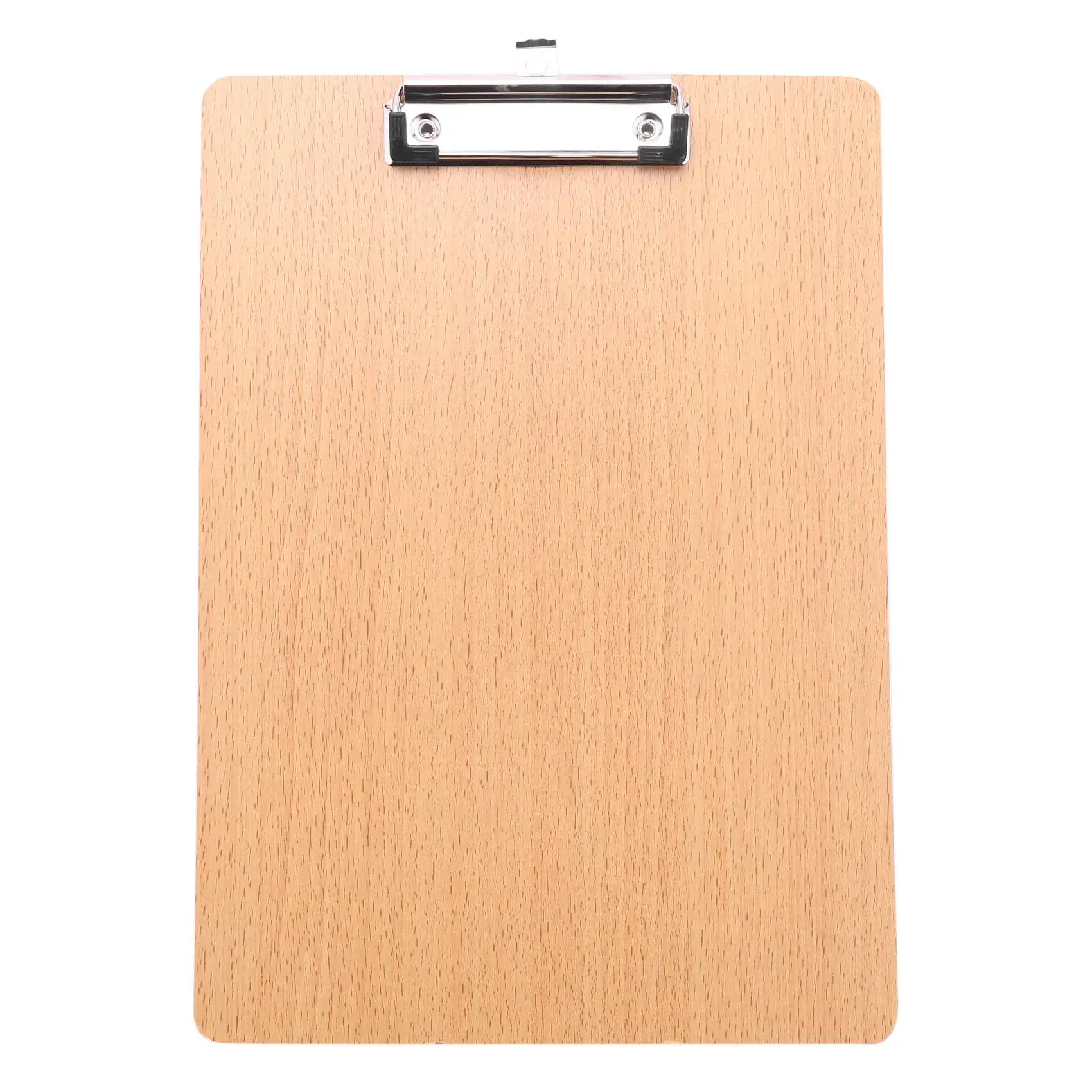 A4 High Quality Wooden Clipboard with Hanging Hole Clip Board Office Writing 