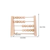 Wood Abacus Toy  for Kids Room Desktop Decoration Baby Early Learning Math Educational Toy Natural Wood Nursery Decor 5