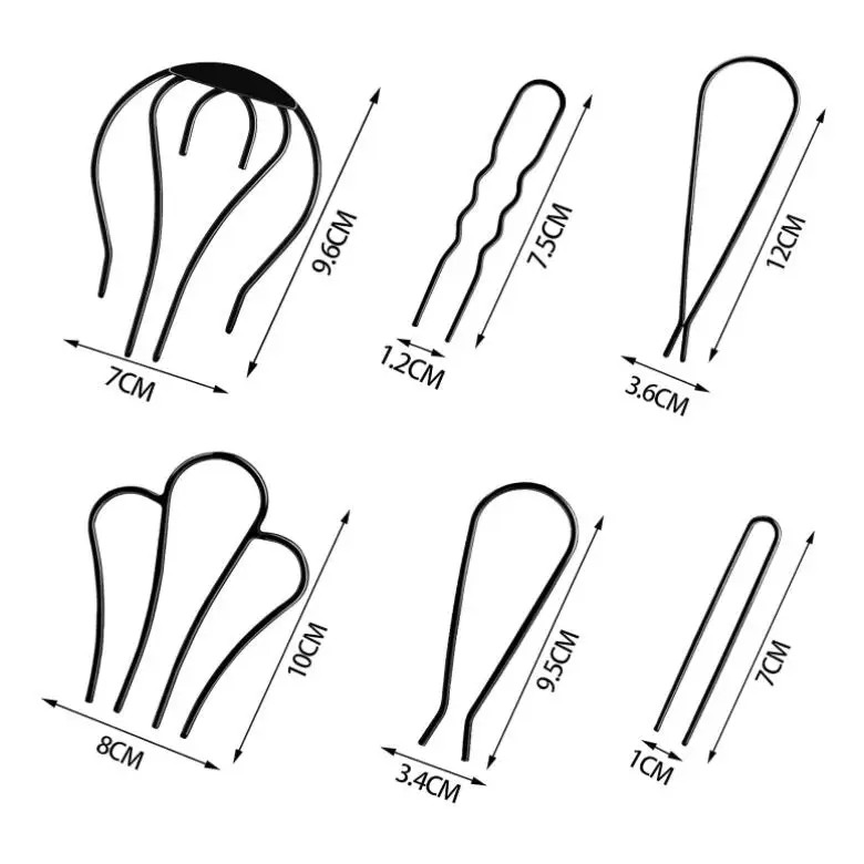 Large Hair Claw Clips Barette Pins Comb Brooch Fork Hooks Hairpins For Women Girl Bride Accessories Hairstyles Ornament
