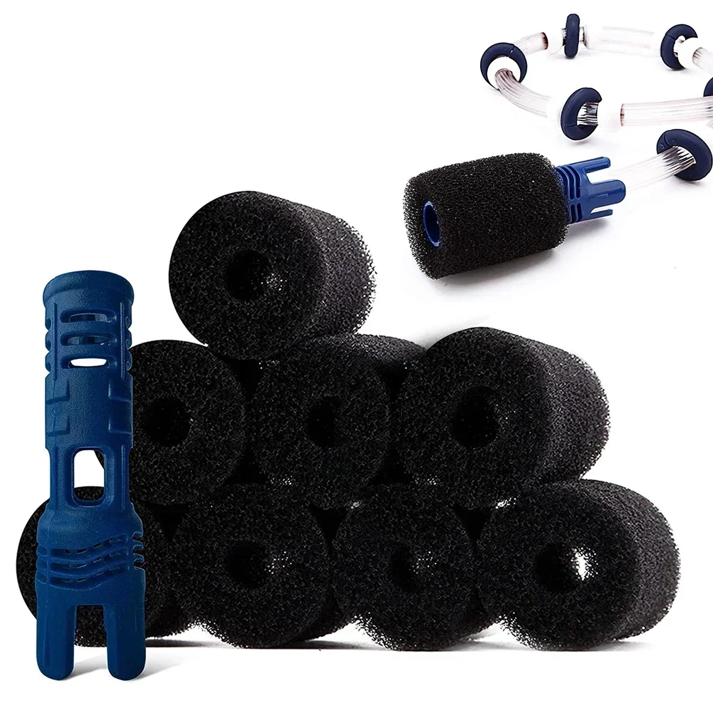Kit Ricambi Per Pulitore Piscina Polaris 3900 Sport 380 - Spazzola Di Coda TSP10P E 8 Spazzole Lavapavimenti 9-100-3105, Facile Installazione