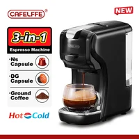Cafelffe Capsule coffee Machine Espresso maker DG Cappuccino Nes Capsule maker cafeteria Gift for Lover,Dad,Mom,19Bar Hot/Cold 1