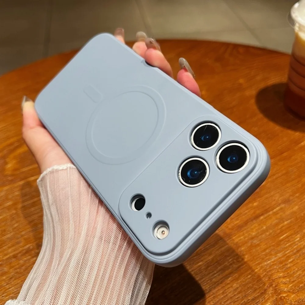 Magnetic Soft Liquid Silicone Phone Case - MagSafe Compatible