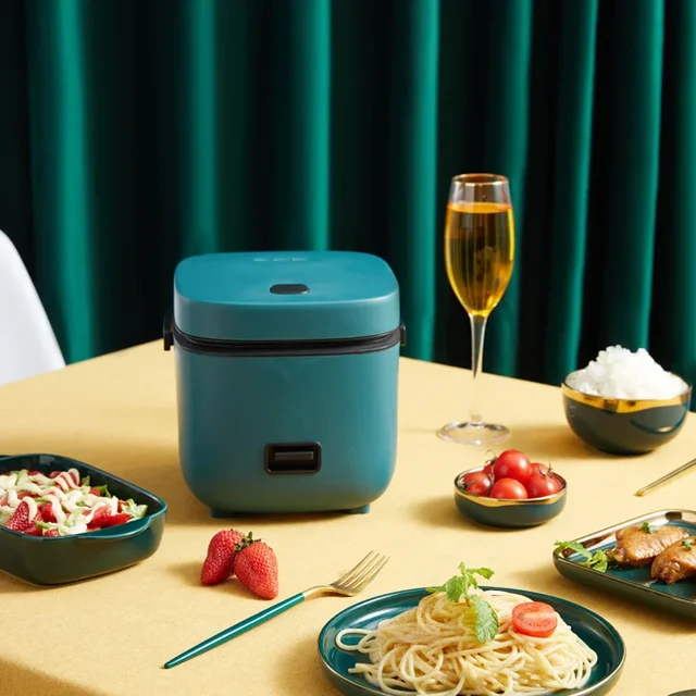 Mini 1.2L Rice Cooker, Small Rice Cooker for 1 To 2 People, Multi-functional At Home, Old-fashioned and Can Be Cooked 2