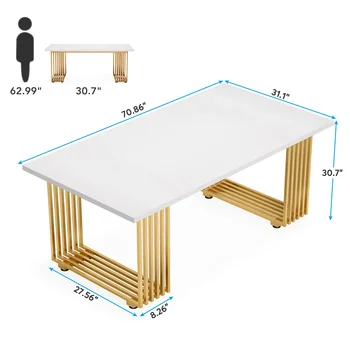 Tribesigns Modern Office Desk, 70.9 5