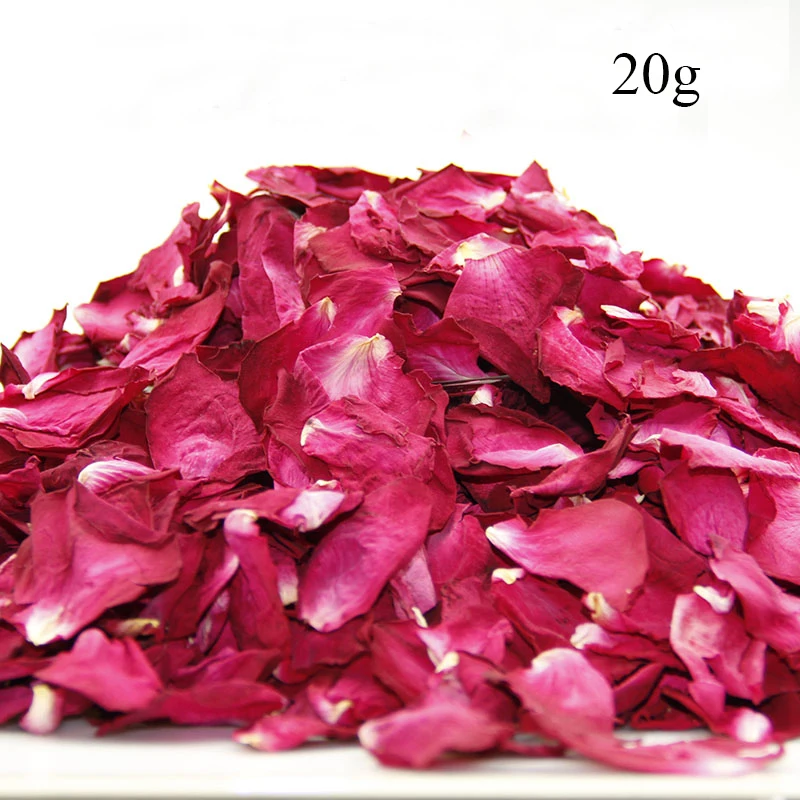 Fairnull 20/50/100G Dried Rose Petals Non-edible Hydrating Bathing