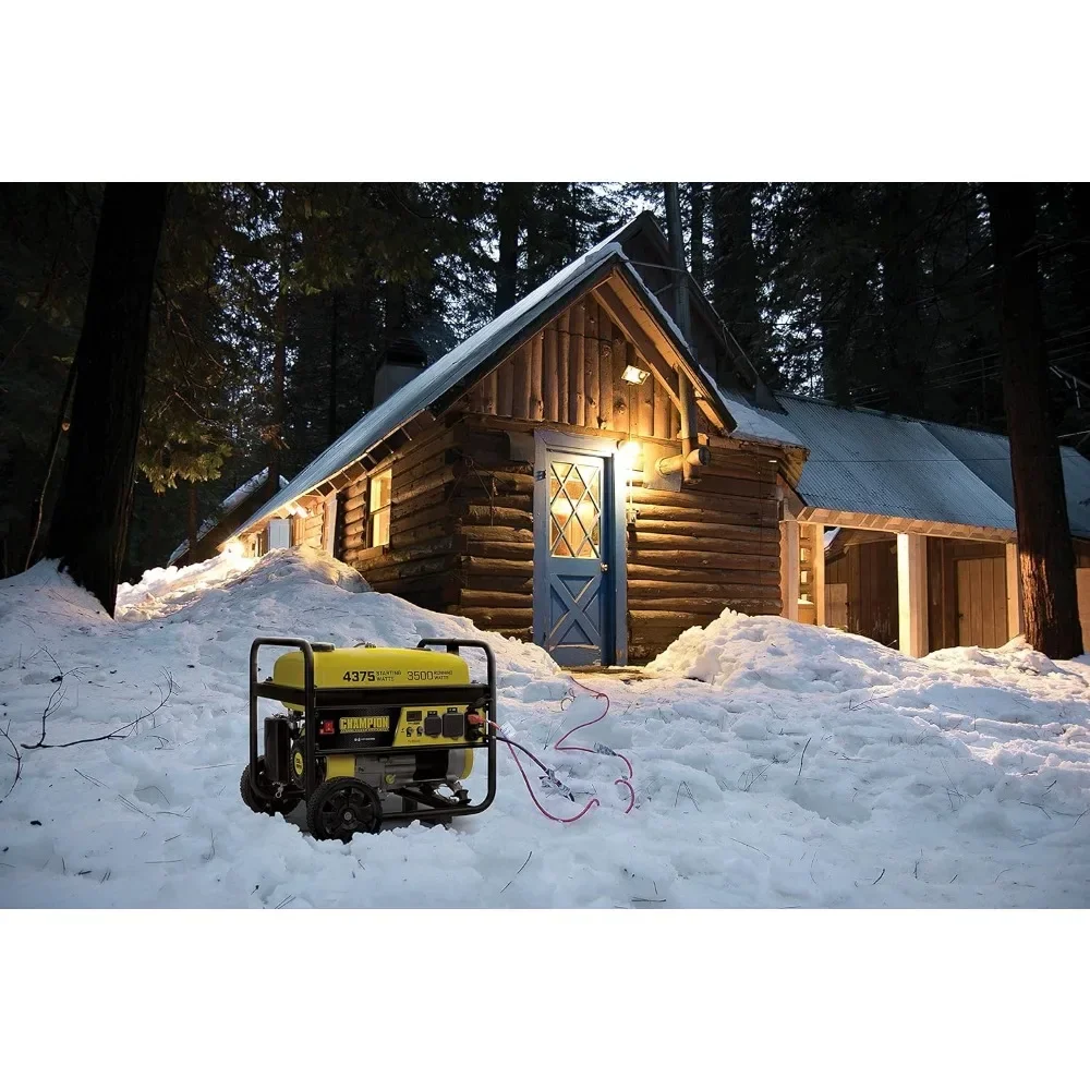 Power Equipment 100522 4375/3500-Watt RV Ready Portable Generator with Wheel Kit CARB Generator Agregat Pradotworczy