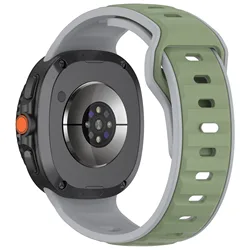 Two-Tone Elastic Silicone Sport Strap for galaxy 8 classic (HGr)