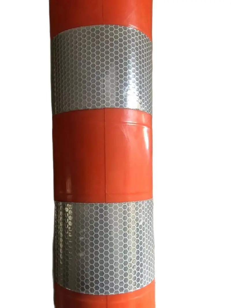 45CM PU Weighted Reflective Safety Standing Pillars Warning Road Sign Cone Post