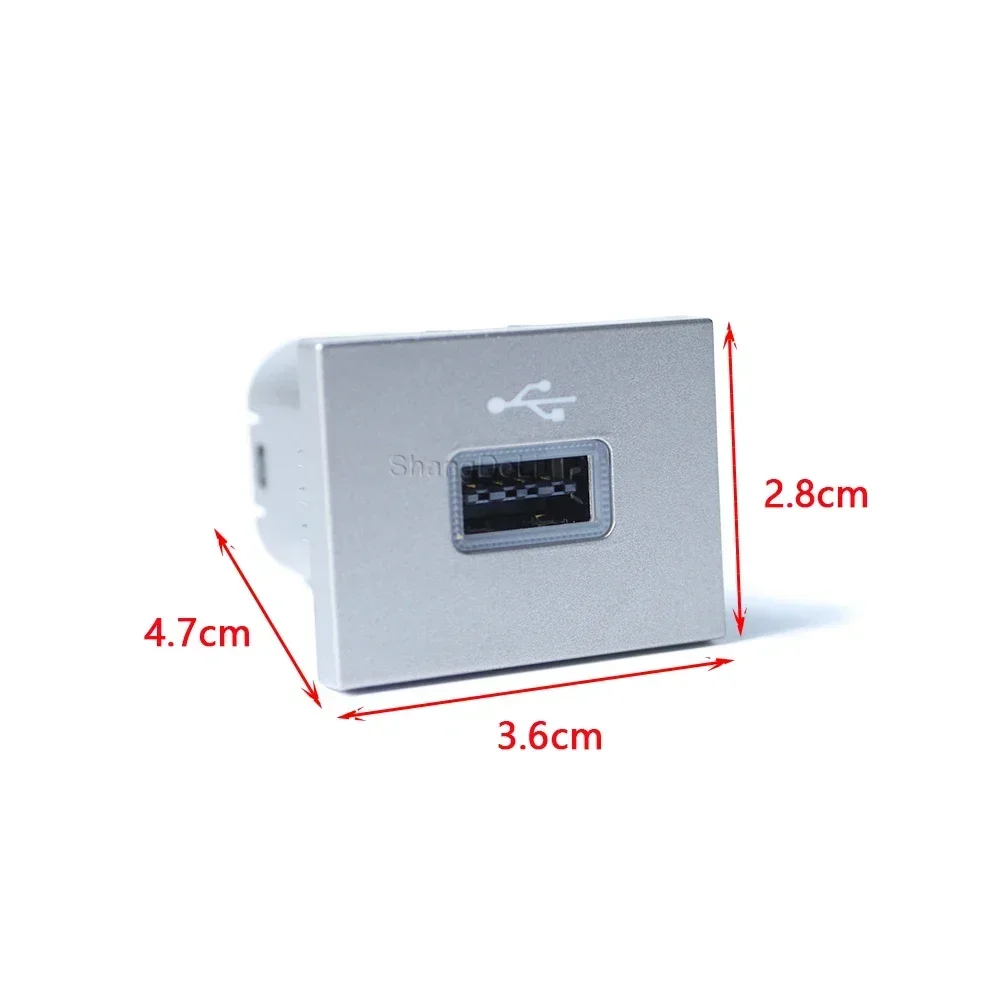 자동차 블랙/실버 USB 입력 어댑터 오디오 라디오 u 디스크 플래시 소켓 인터페이스 케이블 포드 포커스 2 Mk2 2009-2011 액세서리