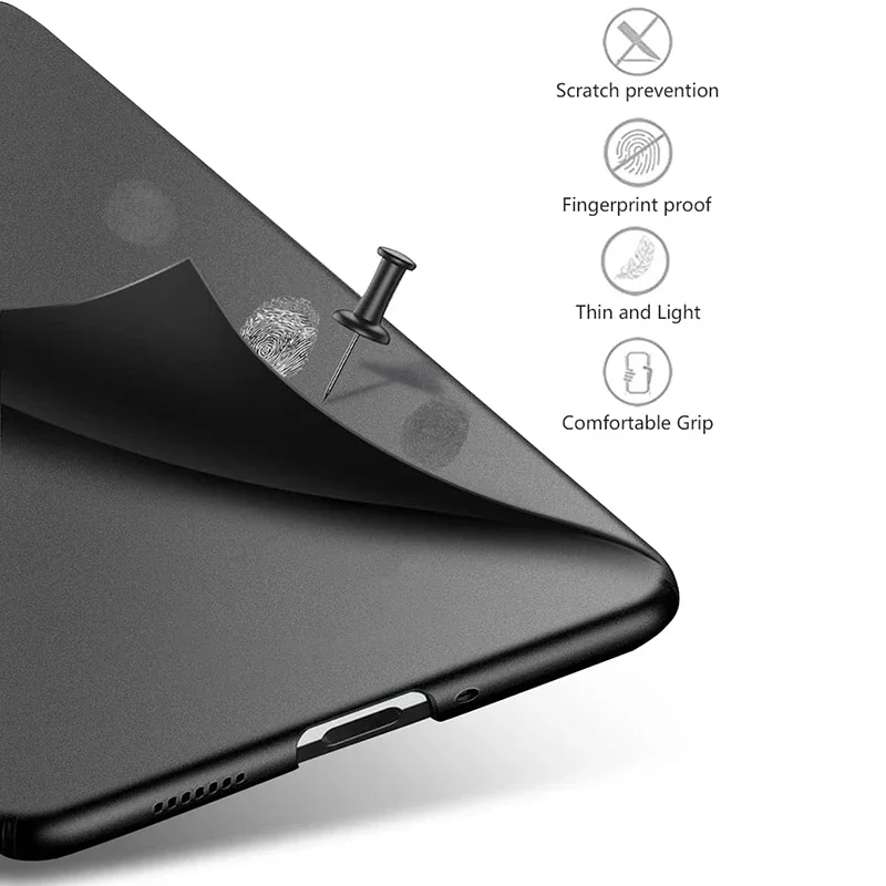Luxury Matte Slim Ultra Thin Frosted Hard Back Case - Elegant Protective Bumper Cover