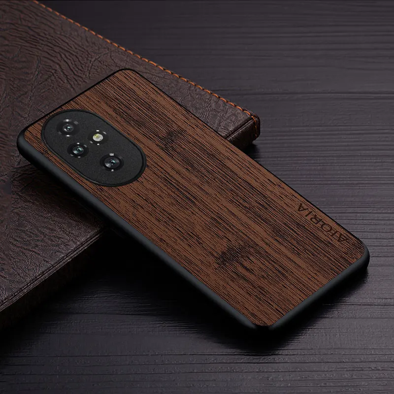Luxurious Bamboo Wood Pattern Leather Phone Case - Elegant and Durable Protection