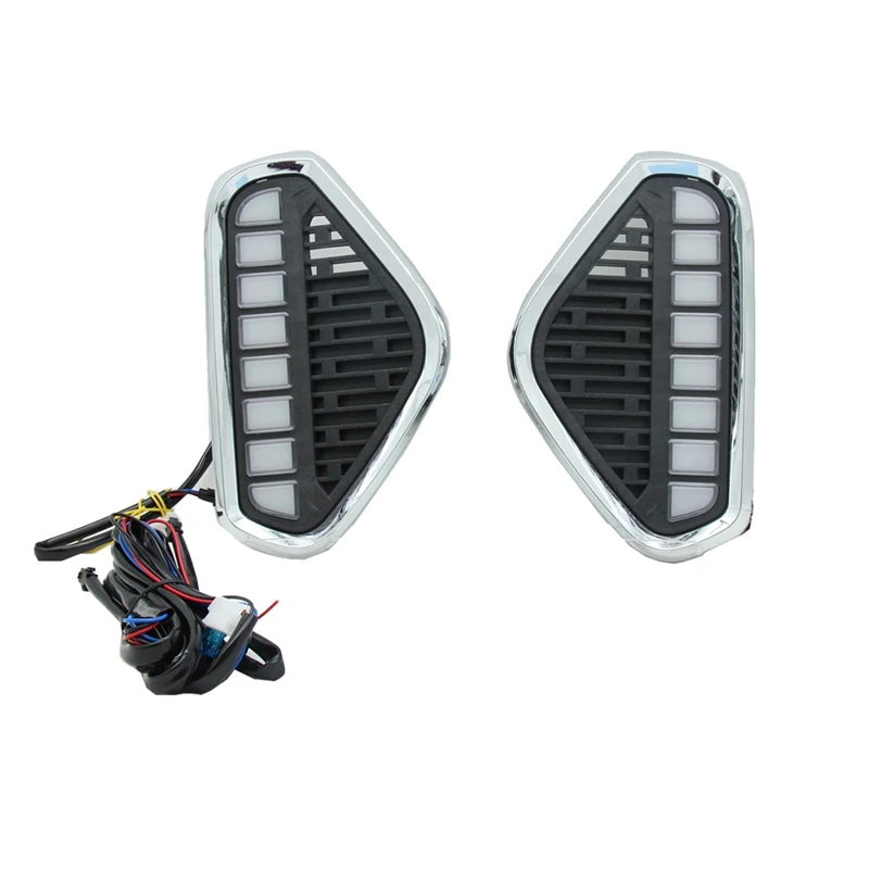 

LED Daytime Running Lights Streaming Turning Lights 3-Color Lights Car Supplies Accessories Parts Component