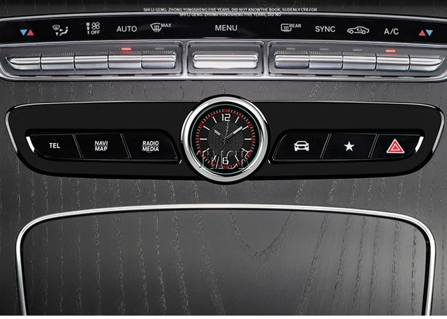 1pcs Mini Uhr Auto interne Mechanik Quarz Uhren für Mercedes Benz AMG Gt  Gt4 W204 W205 W212 W213 Glc Gle Cla