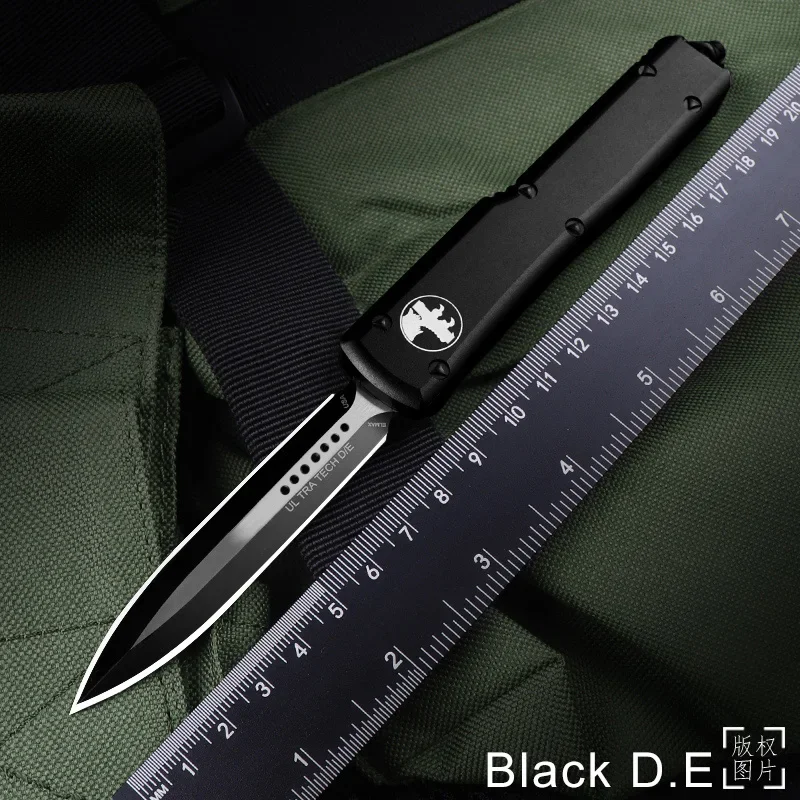 UT UTX MICRO ULTRA TECH KNIFE Ultratech D2 Steel DE Blade CNC Handle EDC Self Defense Combat Tactical Pocketknife 6
