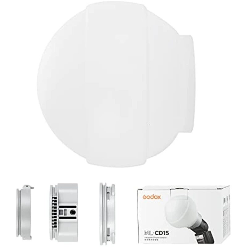 

Godox ML-CD15 Diffusion Dome for Godox V1 AD200PRO V860III V850II TT685II TT600 TT520II AD200 ML30 ML30Bi ML60 ML60Bi AD300PRO